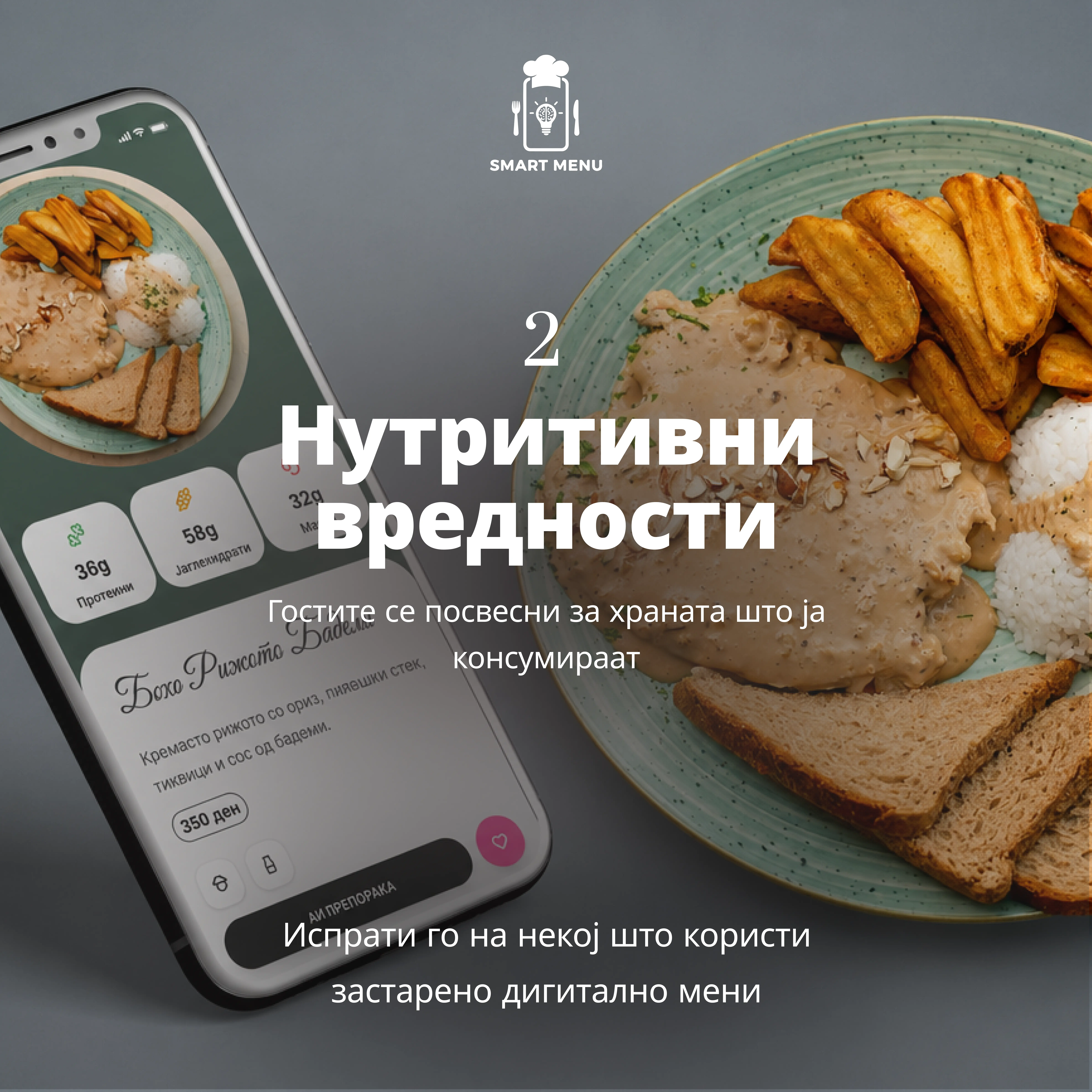 Нутритивни вредности во дигитално мени